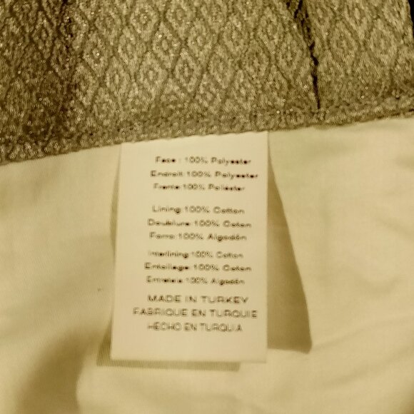 35"W x 63"L  Pinch Pleat Window Curtain Panel  Ocean Blue/Gray  Diamond  NEW - Picture 6 of 8